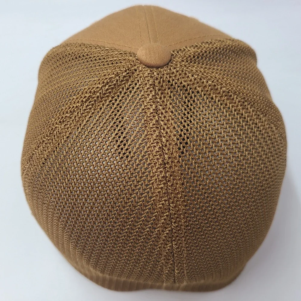 Konza Prairie Hat Fitted (Seems S-M) Mesh Brown Patch Kansas Biological Station